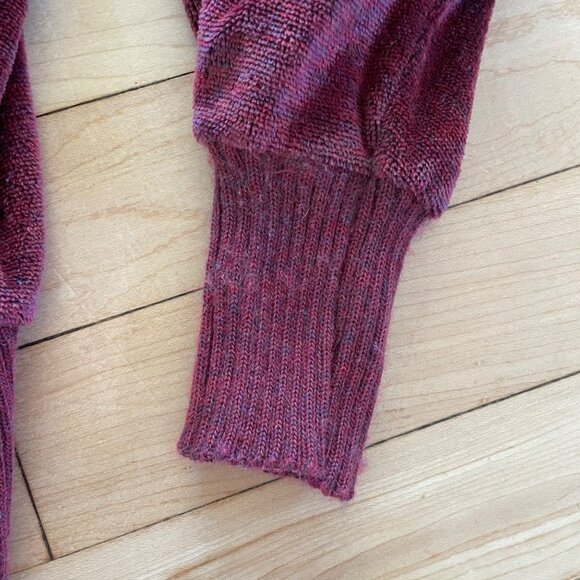 Vintage 80s Red Sweater Sears JR Bazaar Retro Preppy Soft Girl Fall Look Sz XS-S - Picture 10 of 10